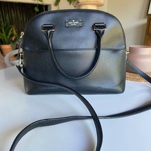 Kate Spade Black Leather Sadie Dome Satchel